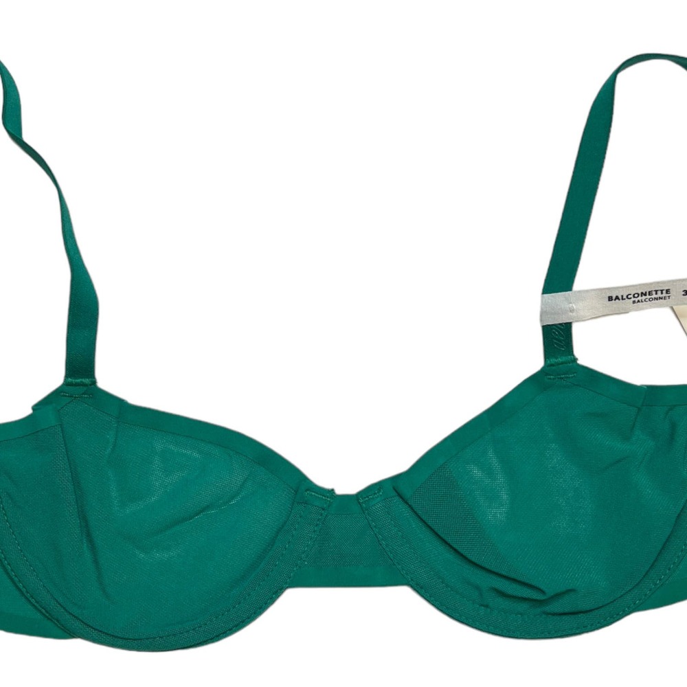 Aerie Smoothies Balconette Bra Green 32B New